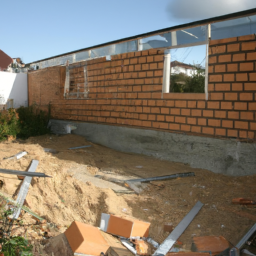 Agrandissement terrasse pour espace de jeu pour enfants Ussel